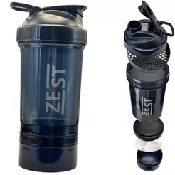 Coqueteleira academia Shaker Smart trio Zest 500ml Porta Suplemento Capsula e pó BPA Free sem cheiro