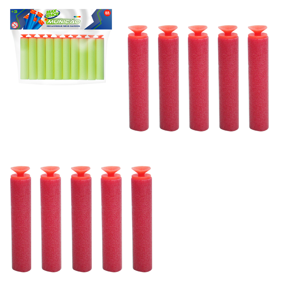 DARDO ESPUMA / VENTOSA REFIL COM 10/20 PECAS