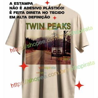 Camiseta Vintage Unissex Twin Peaks A443 em Oferta na Shopee