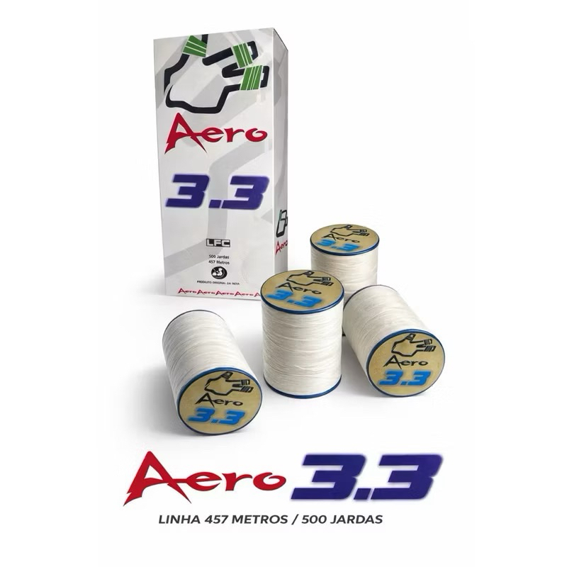 linha de pipa aero 3.3 caixa com 12 unidades