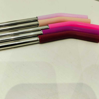 Canudo inox com bico silicone para copo Quencher 40oz em Oferta na Shopee