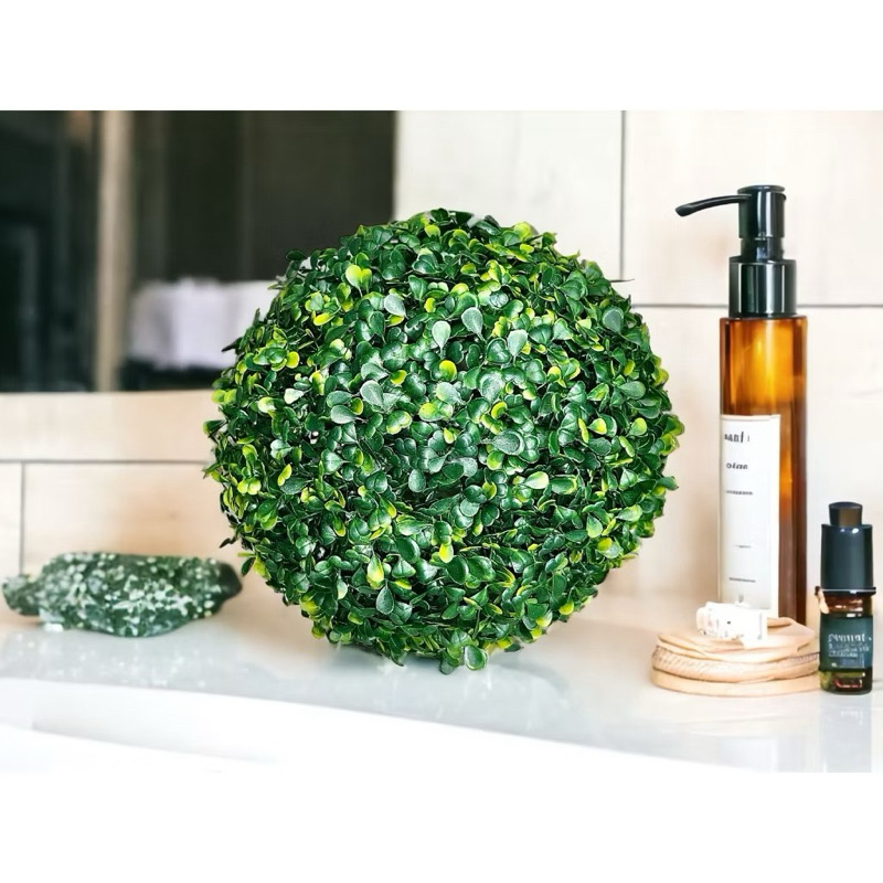 BOLA DE GRAMA | 28CM | BUCHINHO ARTIFICIAL | REALISMO INCRÍVEL | ZERO MANUTENÇÃO | CASA E DECORAÇÃO | JARDIM | GRAMAS