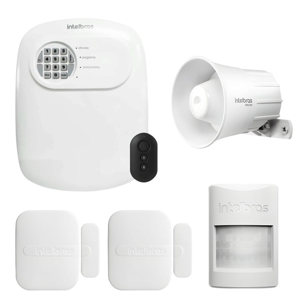 Kit Alarme Sem Fio Intelbras Anm 24 net com acesso via App