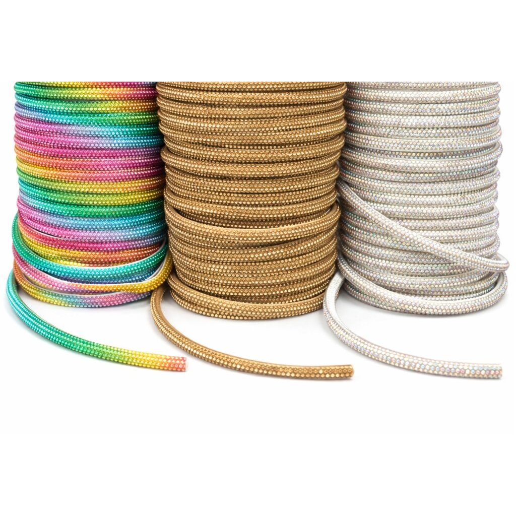 Meia Cana 6mm 4 fileiras de Strass Rolo Diversas Cores 10 Metros em Oferta na Shopee