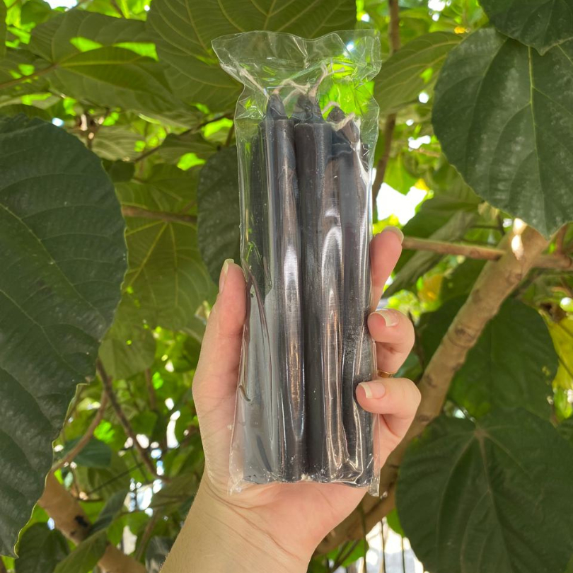 Velas Palito Pretas 50/100 unidades de 16x1,5cm 28g | Atacado e Revenda | Decoração — imagem 2 de 2