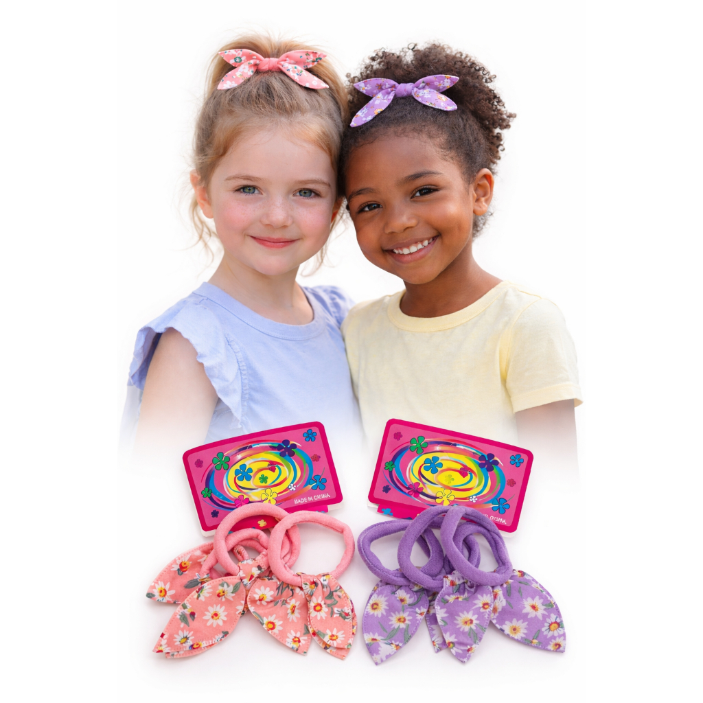 2 Xuxinhas de cabelo com laço para criança infantil coloridas e Sortidas em Oferta na Shopee