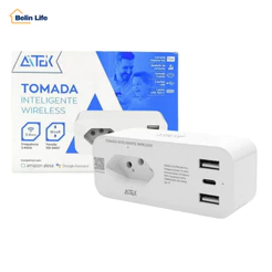 Tomada/adaptador Inteligente Conexão Wifi E Usb-c Bivolt