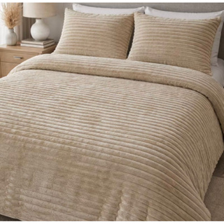 cobertor fofão canelado queen 3 peças, cobertor mede 2.40m x 2.60m e 02 fronhas mede 0.50cm x 0.70cm em Oferta na Shopee