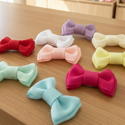 KIT 10 Lacinhos com Velcro para Bebe RN pouco Cabelinho Lacinhos de Velcro Laço Gravatinha