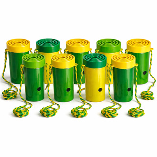 10 Cornetas Brasil Torcida Verde Amarela Copa do Mundo 7cm Leve em Oferta na Shopee