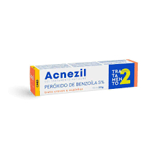 Acnezil Gel 20g Peróxido de Benzoíla 5% - Adeus Cravos e Espinhas (Passo 2) Original Cimed