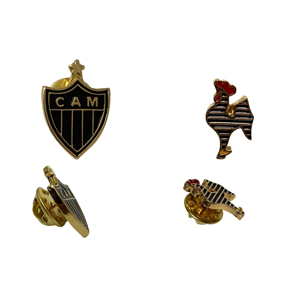 Pin Botton Oficial do Clube | Broche do Time | Acessório Torcedor | Produto Licenciado Atlético em Oferta na Shopee