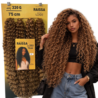 Cabelo Cacheado Raissa 75cm 320g Bio Crochet Braid em Oferta na Shopee