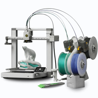 Impressora 3d Fdm Bambu Lab A1 Sem Ams e Com AMS Lite (combo) + Kit Manutenção Basica 127/220v Prateado
