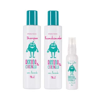 Mata Piolho Shampoo, Recondicionador e Spray Antipiolho Arruda Citronela Mata Lêndeas Abelha Rainha em Oferta na Shopee