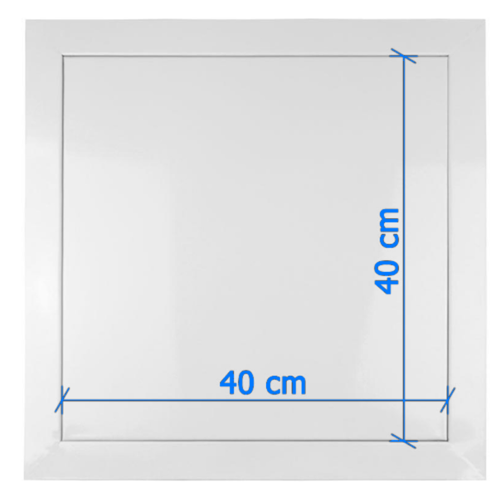 Alçapão Forro De Gesso Drywall 40x40cm Com Tampa Metálica Branco