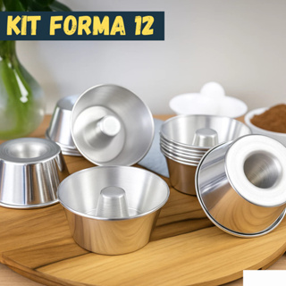 Kit Formas Mini Com 2 Pçs e 5 Pçs 380ml Para Pudim Bolo Vulcão N12 - Confeitaria em Oferta na Shopee