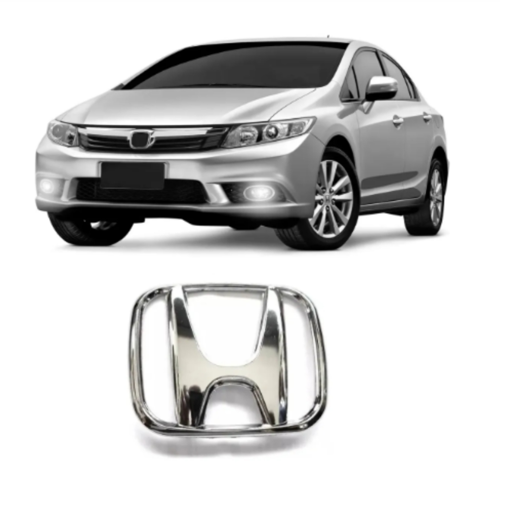 Emblema Dianteiro da Grade do New Civic 2012 2013 2014 2015 2016