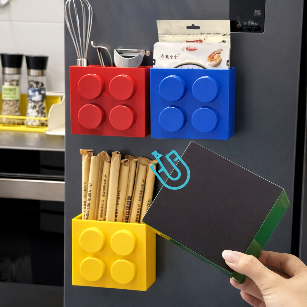 Porta Tempero E Condimento Magnético Organizador Cozinha Geladeira Porta Temperos Organizador multiuso