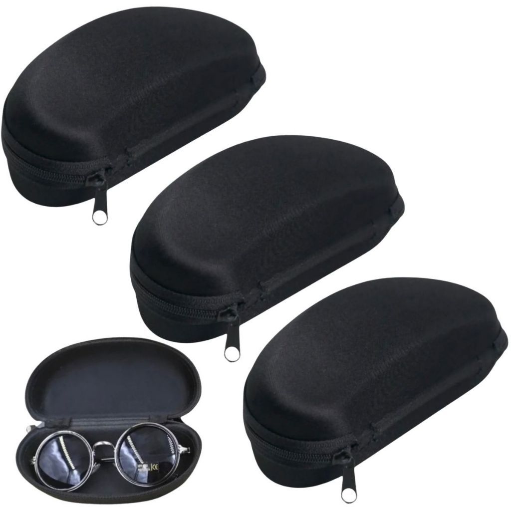Estojo para Óculos de Sol Case com Ziper Porta Óculos de Grau Feminino Masculino Unissex