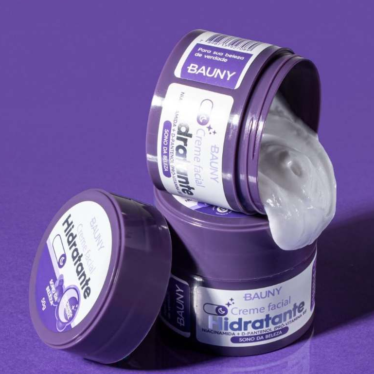 Creme Facial Sono da Beleza 50g - Bauny - Hidratante Facial - Noturno - Cuidado com a pele em Oferta na Shopee