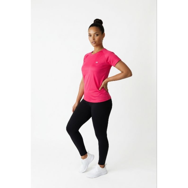 camisa feminina Dry fit proteção UV esportiva rosa Premium leve confortável
