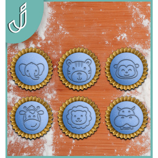 Carimbo para Brigadeiro e Doces - Safari Leão Tigre Hipopótamo Girafa Elefante - Vários Modelos em Oferta na Shopee