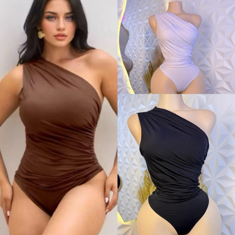 Body Feminino Mula Manca Suplex Bory Moda Blogueira Com Fecho