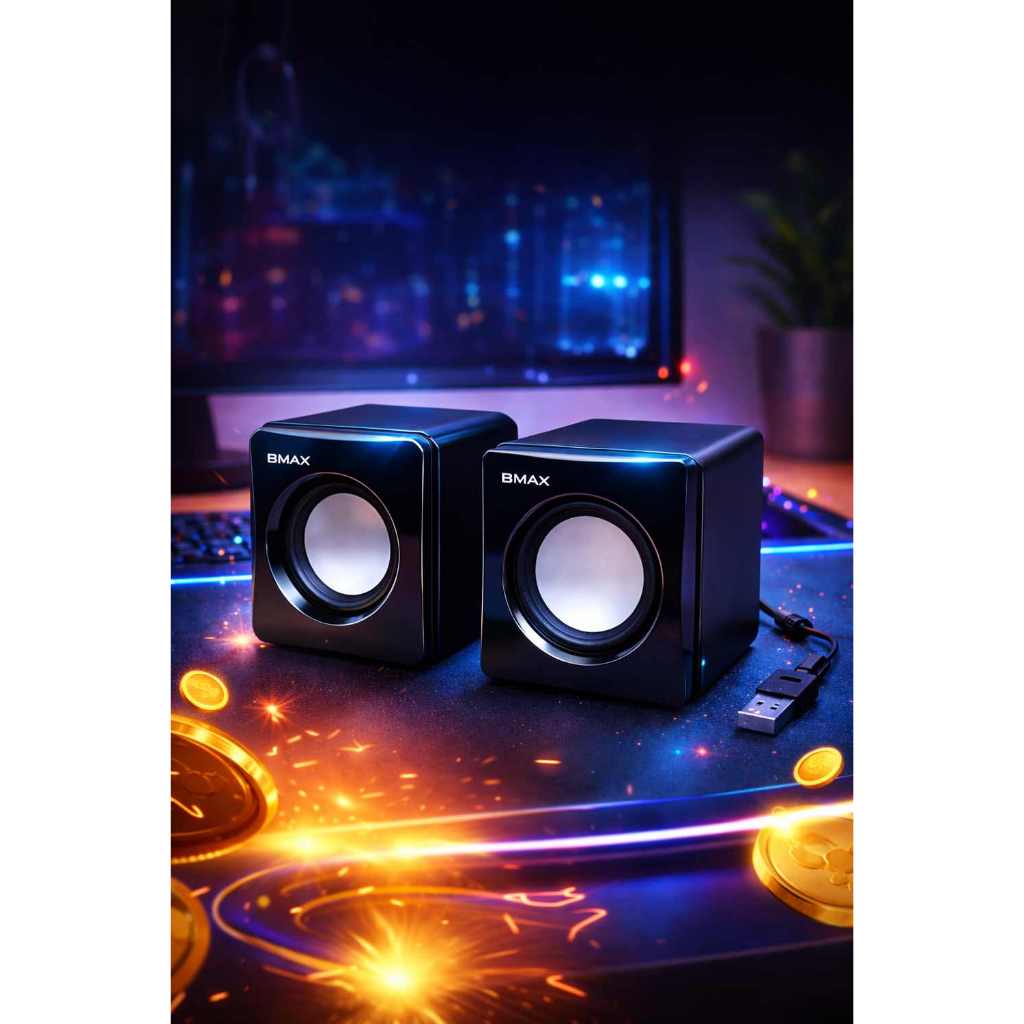 Caixa De Som Computador E Notebook Multimídia
