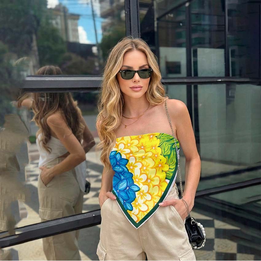 Lenço De Cetim Echarpe Bandana Cropeed Blusinha Brasil Eleição Copa Do Mundo Oferta Bibi Paineis em Oferta na Shopee