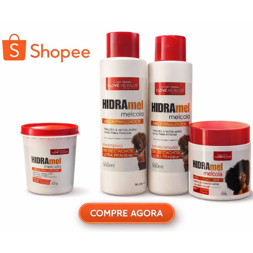 Kit Mel Cola Shampoo 500ml Hidramel Cond 500ml Masc 400g e Finalizador Mel Cola 500g Definição em Oferta na Shopee