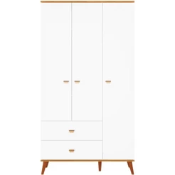 Guarda Roupa Infantil Ternura com 3 Portas 2 Gavetas e 5 Nichos Bartira