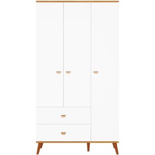 Guarda Roupa Infantil Bartira Ternura com 3 Portas 2 Gavetas e 5 Nichos
