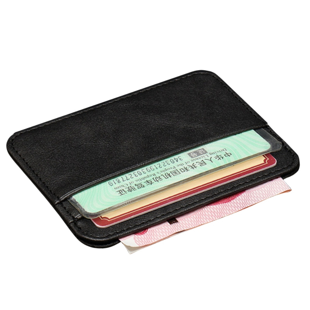 Carteira Porta Cartão Slim Fina Pequena Luxo Couro compacta premium