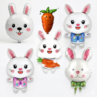 Kit balões coelho fofa metalizado grandes Festa de pascoa em Oferta na Shopee