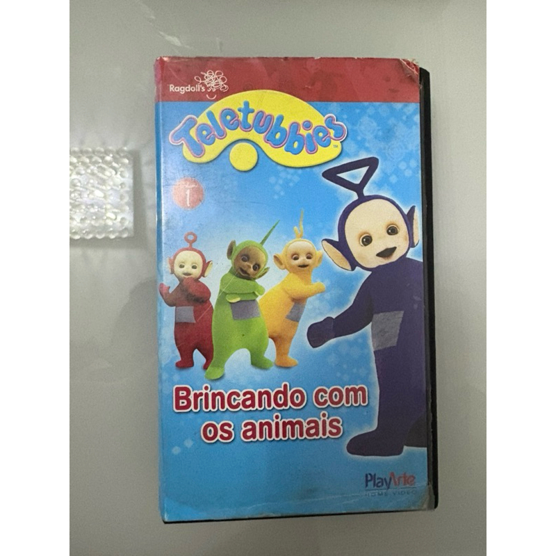 vhs filme Teletubbies brincando com os animais vol.1