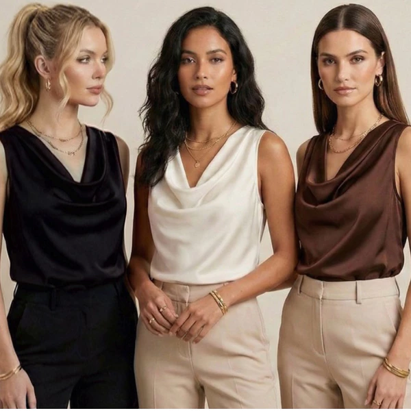 KIT 3 Blusas Feminina Gola Boba em Suplex Premium Verão Tendência Elegante