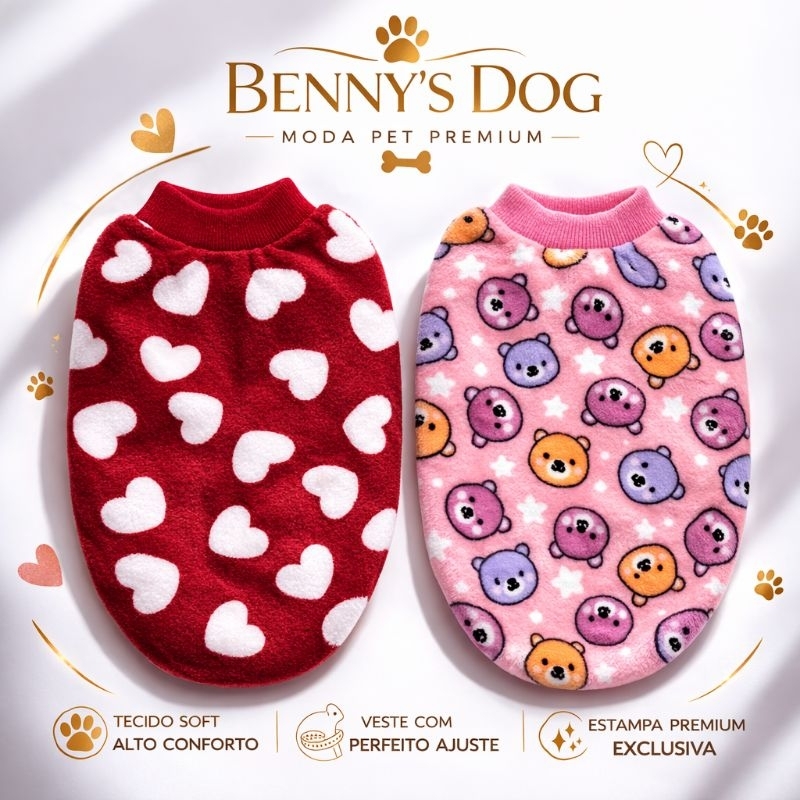 Roupa de Inverno Pet Ultra Soft – Suéter  para Cachorro e Gato Confortável