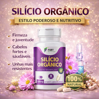 Silício Orgânico 500mg | 120 Cápsulas | Suplemento Alimentar | Alta Qualidade em Oferta na Shopee