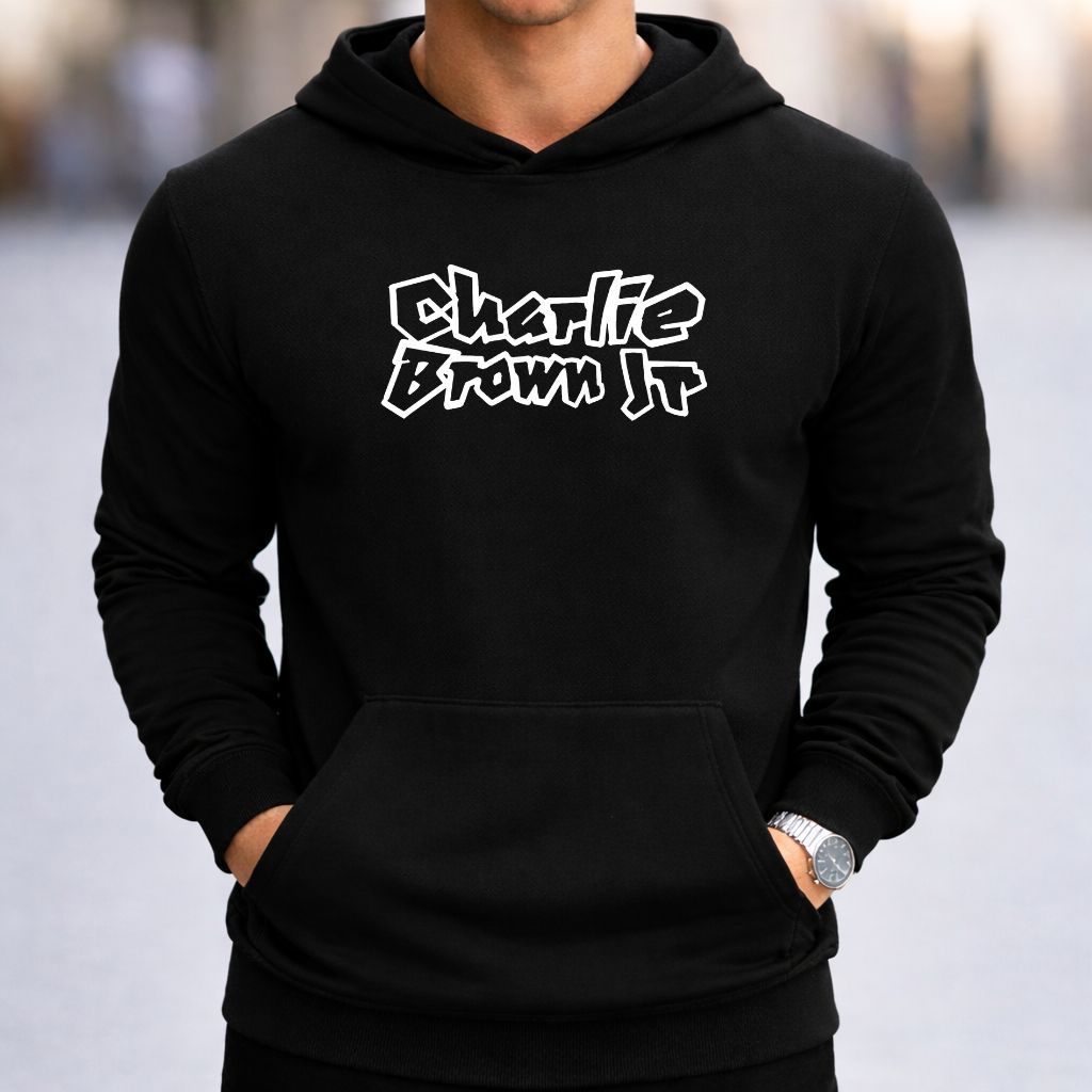 Moletom Blusa De Frio Canguru Com Capuz Bolsos Flanelado Estampado Charlie Brown Jr Chorão Rap