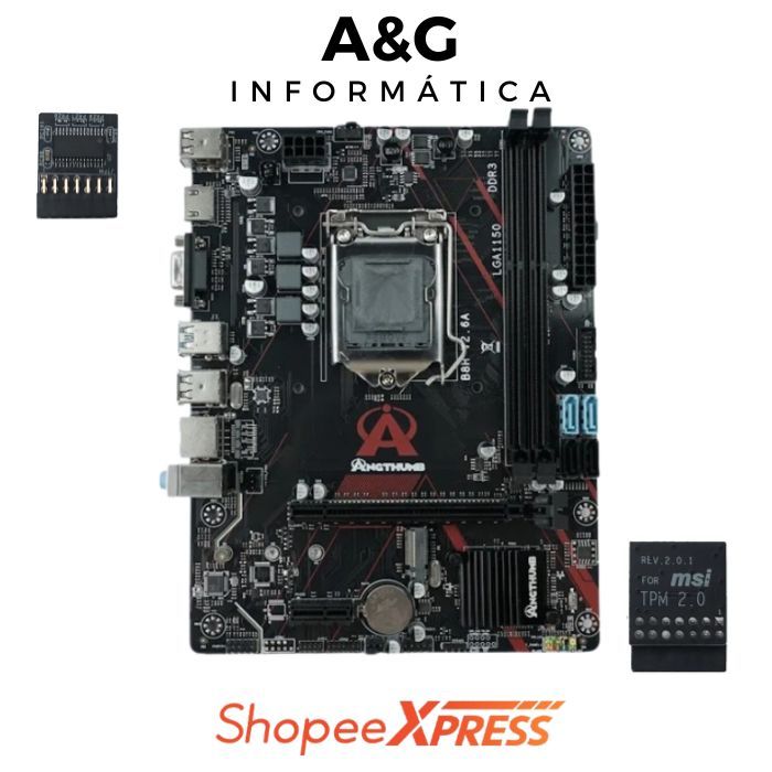 Placa Mãe LGA 1150 Intel H81-B8H-V.26 + Modulo TPM 2.0 - Angthumb