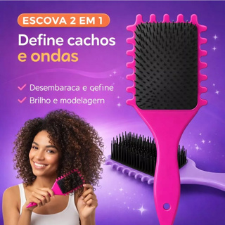 Escova Onda finalizadora EM PROMOÇÃO Beauty Flash Finalização de cachos e fitagem de cabelo cacheado em Oferta na Shopee