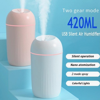 Umidificador De Ar Aromatizador Purificador Ambiente Difusor De Aromas Para Carro 420ML em Oferta na Shopee