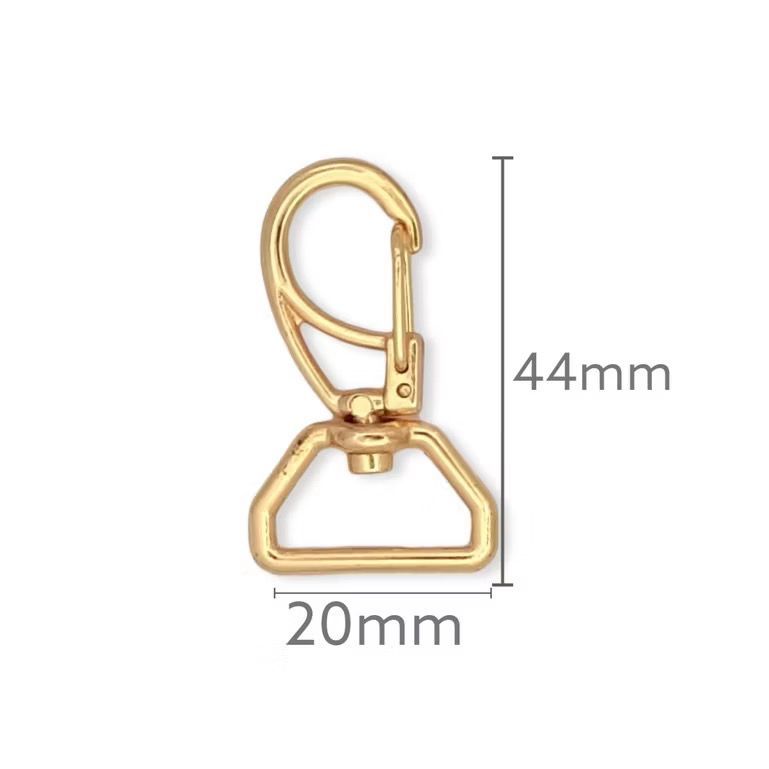 10 Fecho Mosquetão Gancho 20mm Para Bolsas Artesanato Mochila e Costura