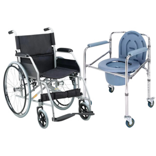 Cadeira de Rodas Dobrável D100 Mais Cadeira de Banho Com Comadre Mobilidade e Segurança em Oferta na Shopee