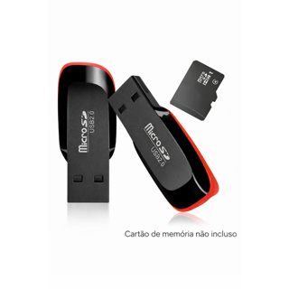 Adaptador Leitor Cartão De Memória Micro SD USB 2.0 Para Computador Notebook em Oferta na Shopee