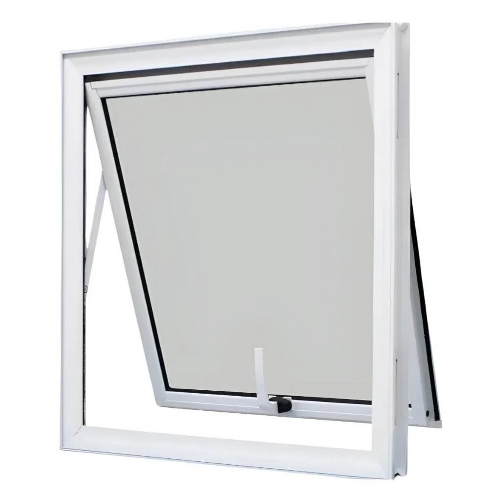 Vitro Max Ar 60x60 Janela Banheiro Alumínio Perfil Linha 25 Branco