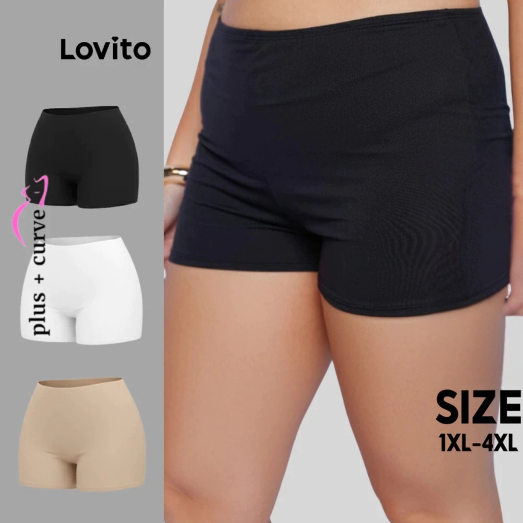 Lovito Kit Shorts Segunda Pele Curto Feminino BRSHB1315BRL1345 em Oferta na Shopee