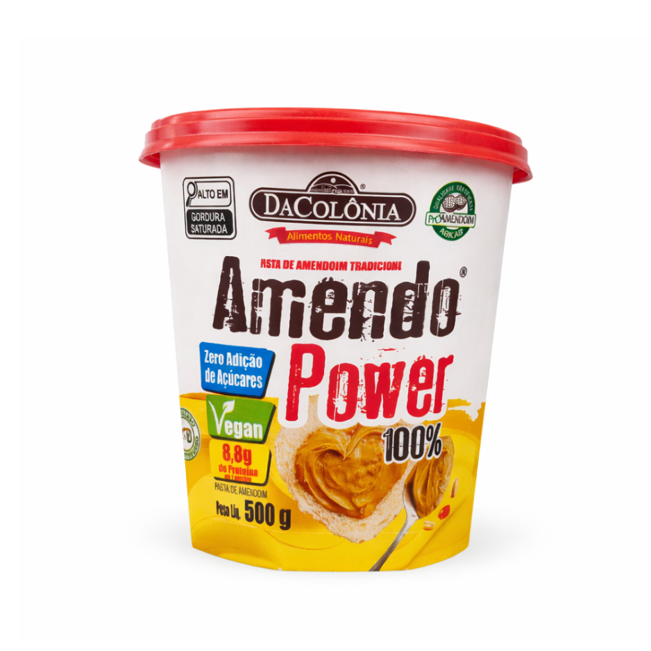 Pasta Amendoim Amendopower Dacolônia 500g em Oferta na Shopee