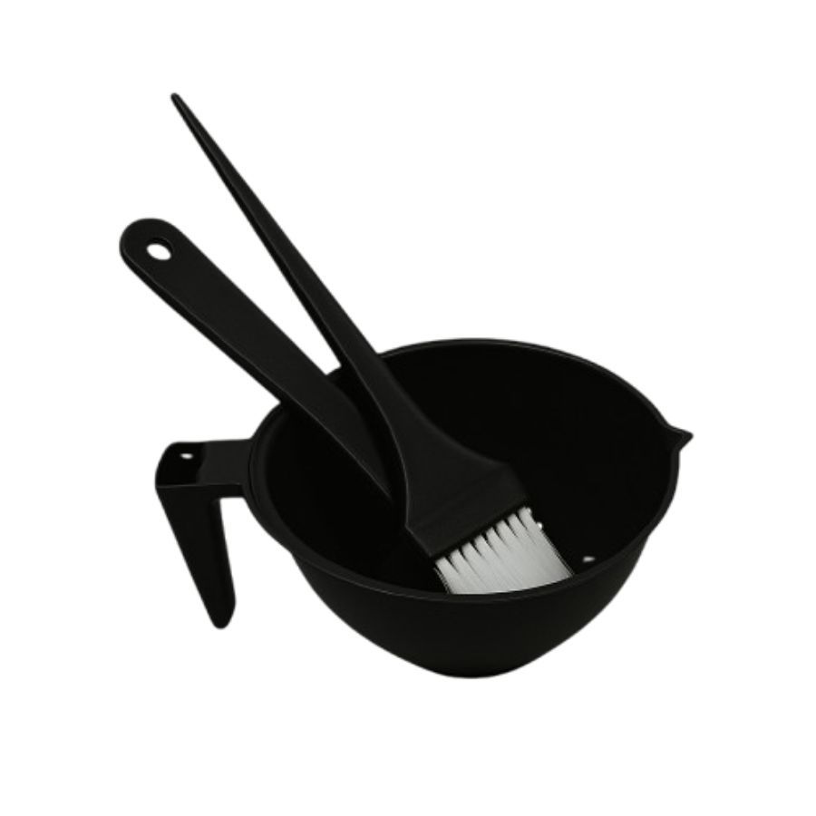 kit pintura tintura para cabelo pincel espátula po